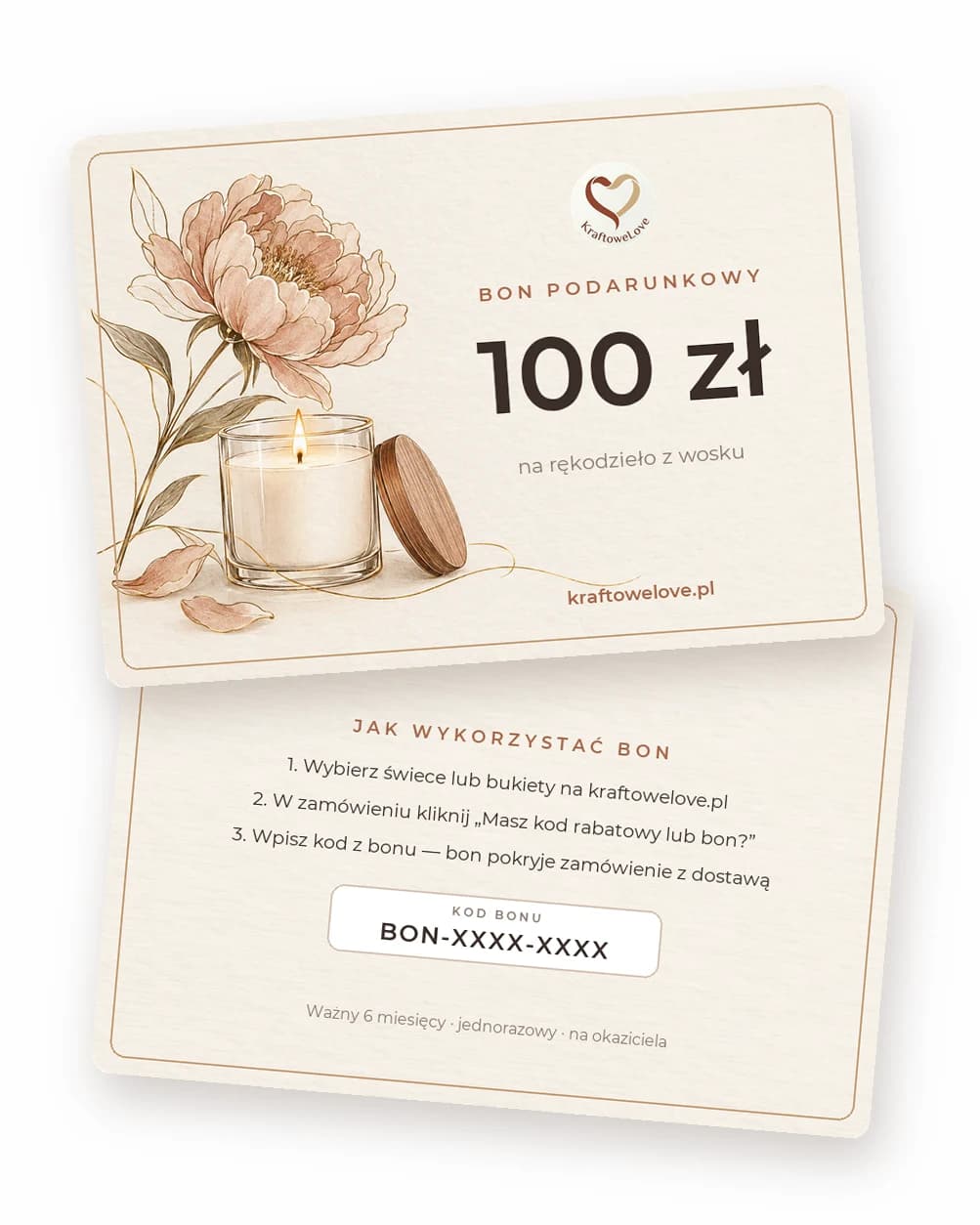 Bon podarunkowy KraftoweLove 100 zł